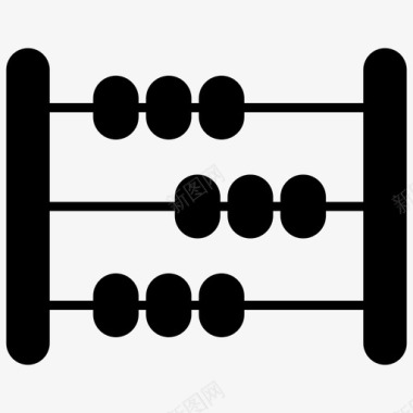 算盘矢量图算盘计算计数图标图标