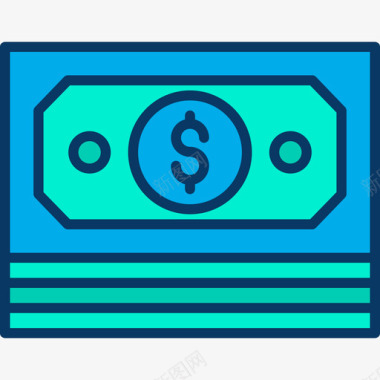 线性货币金融117线性颜色图标图标