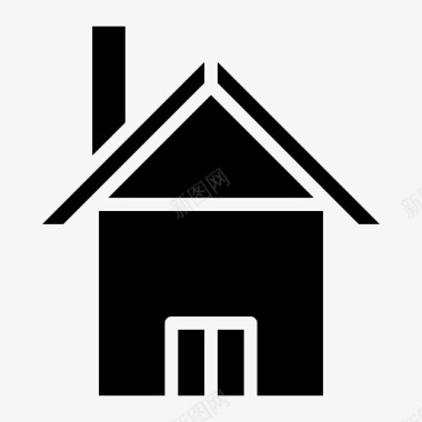 房屋建筑住宅图标图标