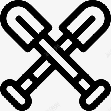 用桨桨海盗47直线型图标图标