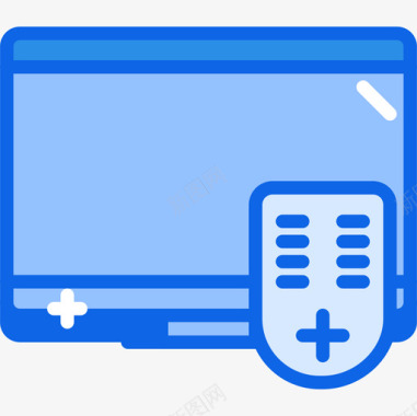 电视tech16蓝色图标图标