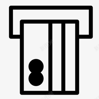 信用卡机信用卡银行借记卡图标图标