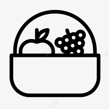 果篮苹果食物图标图标