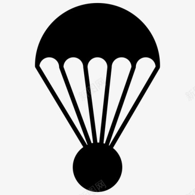 天气符号降落伞气球弹幕气球图标图标