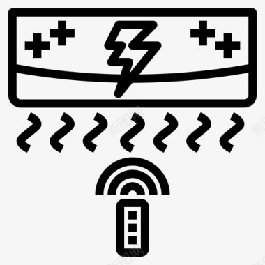 空调空调电力能源图标图标