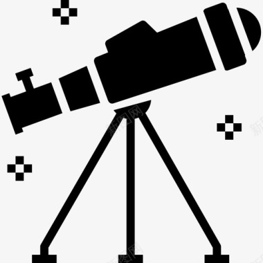 望远镜教育190填充图标图标