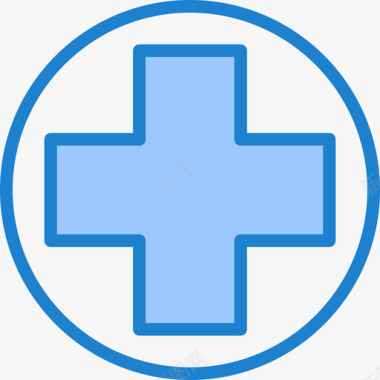 医院标志医疗保健32蓝色图标图标
