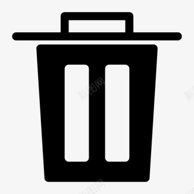 医疗垃圾通道垃圾桶应用程序删除图标图标