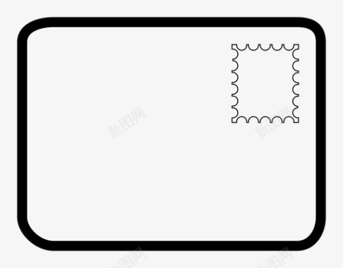 10分邮票信邮邮资图标图标