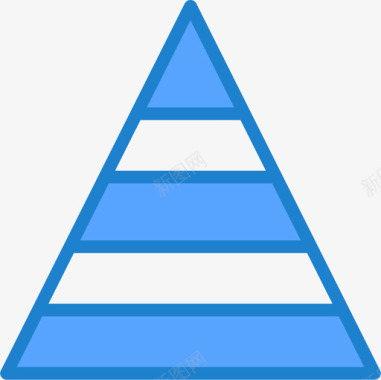 金字塔图图表3蓝色图标图标