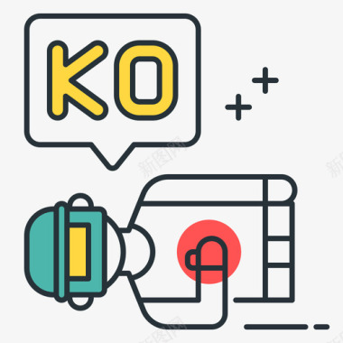 皇家科皇家战斗2线性颜色图标图标