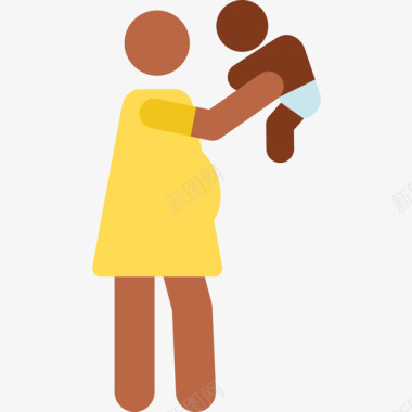 彩色水晶图标母性母性16彩色图标图标