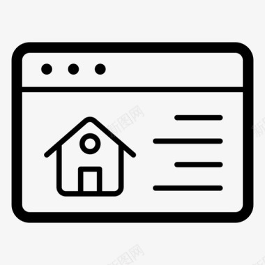 房地产卡房子图标图标