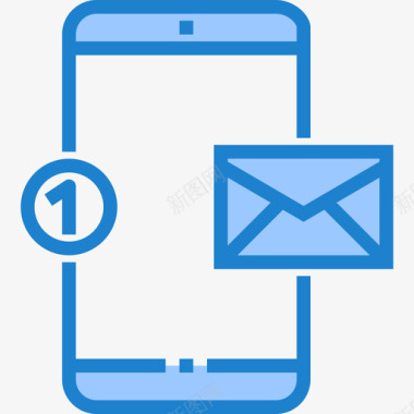 降噪功能邮件智能手机功能6蓝色图标图标