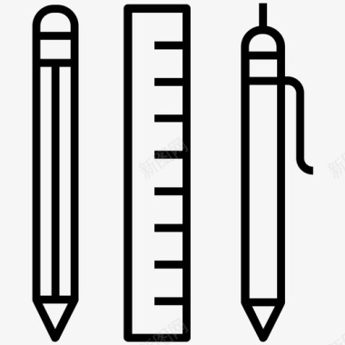 数学程式文具工具绘图工具数学图标图标