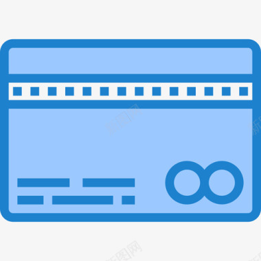 信用卡机信用卡购物和电子商务8蓝色图标图标
