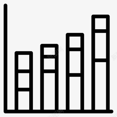 黑色信息图表图表分析条形图图标图标