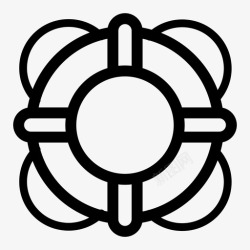 海上漂浮物漂浮物浮标帮助图标高清图片