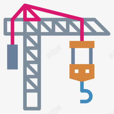 主机结构起重机结构108扁平图标图标