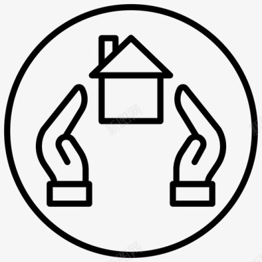 保护家园锁定家园安全家园图标图标