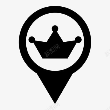 位置的地方最喜欢的位置最好的国王图标图标