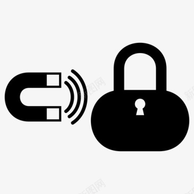 锁保证安全锁定图标图标
