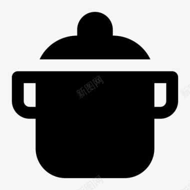 烹饪锅烹饪厨房图标图标
