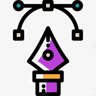 22隐藏图标钢笔创意工具22颜色省略图标图标
