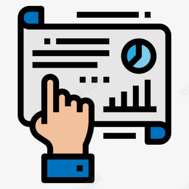 企业信纸背景规划企业管理52线性颜色图标图标