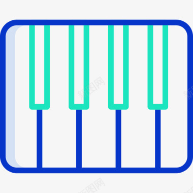 钢琴音乐晚会钢琴音乐109轮廓颜色图标图标
