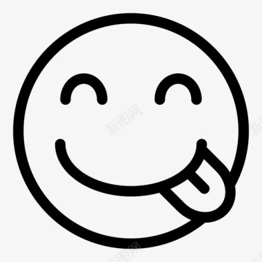 吐舌头吐舌头表情符号感情图标图标