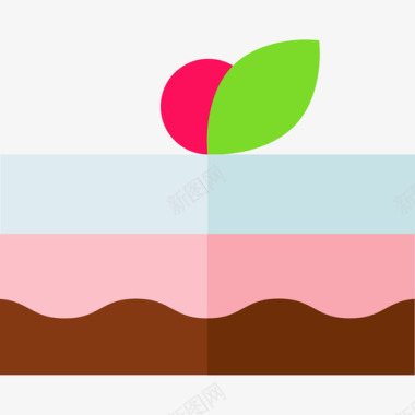 粉色小蛋糕蛋糕甜点糖果扁平图标图标