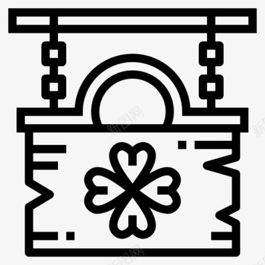 爱国者节爱尔兰圣三叶草节图标图标