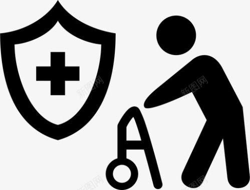 阳光健康保险长期护理健康保险老龄化健康保险图标图标