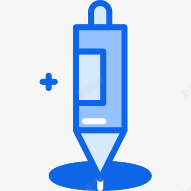 108铅笔办公室108蓝色图标图标