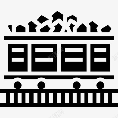 煤石煤能源43固体图标图标