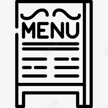 矢量菜单菜单咖啡店图标图标