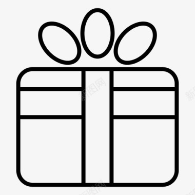 礼物圣诞礼物礼盒图标图标