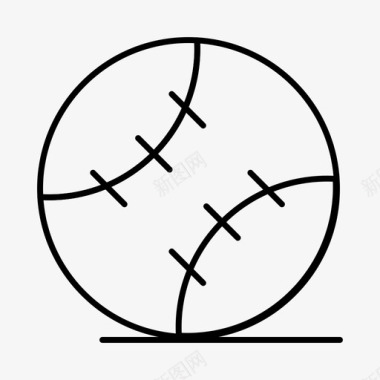 球球免抠素材球棒球运动图标图标