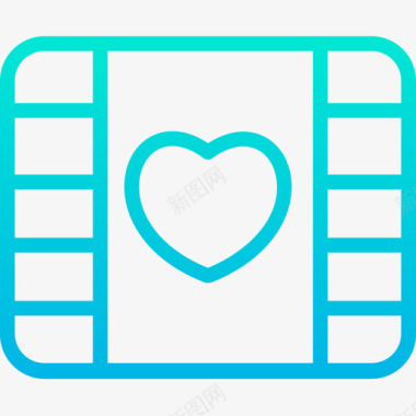 150电影婚礼150渐变图标图标