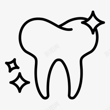 护理清洁牙科图标图标