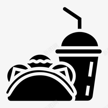 卷饼三明治餐食物皮塔三明治图标图标