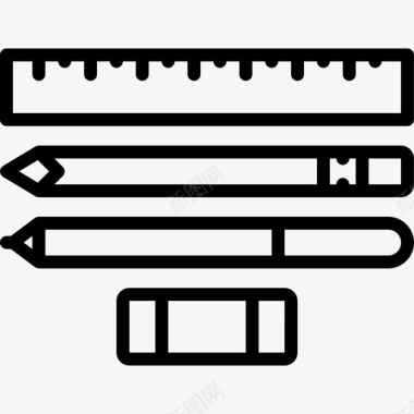 电商品牌钢笔品牌5线性图标图标