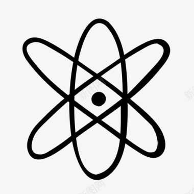 科学原子手绘图标图标