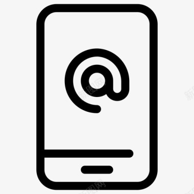 电子邮件电话信息智能手机图标图标