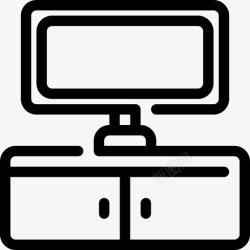 电视客厅电视客厅房间图标高清图片