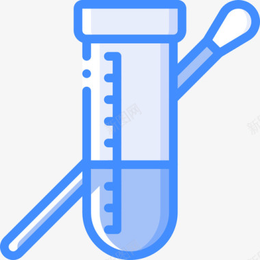 矢量消毒棉签棉签祖先5蓝色图标图标