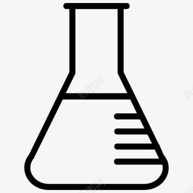瓶塞瓶子锥形烧瓶瓶子化学图标图标