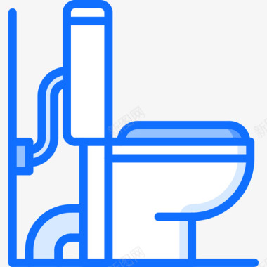 水管爆裂卫生间水管工14蓝色图标图标