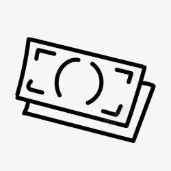 客厅钱捆钞票货币捆钱图标高清图片